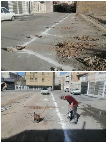 خط کشی و نصب بیس پلیت